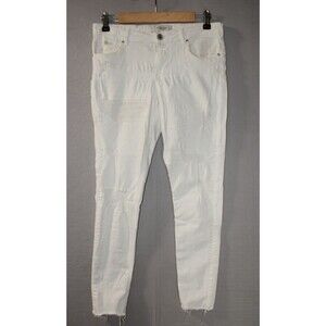 Scotch & Soda Amsterdam Blauw Skinny White Distressed Jean Womens 30/28